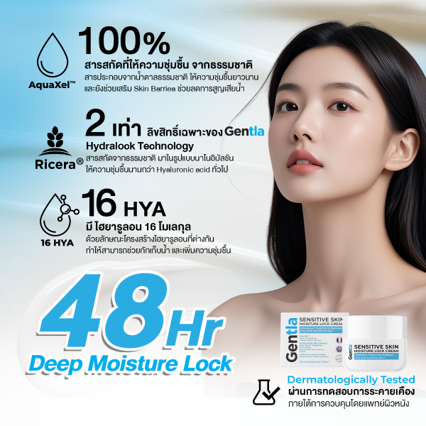 Gentla Sensitive Skin Moisture Lock Cream - Image 4
